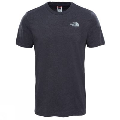 Tee The North Face Manga Corta Simple Dome Hombre Gris Oscuro - Chile KSQ214679